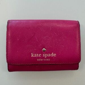 Kate Spade Hot Pink Leather Wallet